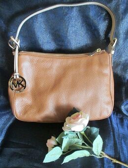 NEU * Klassische * Leder * Umhänge * Henkel * BAG * Tote * TASCHE "MICHAEL KORS" MK * ORIGINAL * Bennet * milch-kaffee * cognac * - Riedlingen