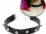 Halsband Kette Kunstleder Gothic Punk Halskette mit Nieten Schwarz  9,90 €* - Villingen-Schwenningen