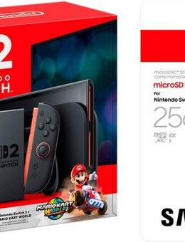 Nintendo Switch Switch 2 Mario Kart World-Set + Samsung mircoSD EXPRESS 256 GB