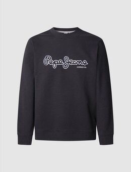 Pepe Jeans Sweatshirt DORIAN CREW mit Logo-Druck im Used Look