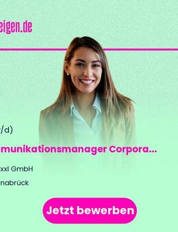 Kommunikationsmanager (m/w/d) Corporate Communications & Online PR - Osnabrück