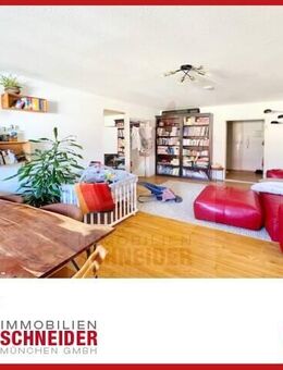 IMMOBILIEN SCHNEIDER - Lehel- wunderschöne 2 Zi-Wohnung mit Wohnküche, Holzdielenboden in Bestlage - München
