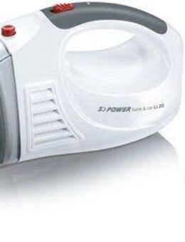 Severin Akku-Handstaubsauger HV 7144 S´POWER home & car Li 20, beutellos, Fugendüse mit abnehmbarer Bürste für Zwischenräume, Gummidüse