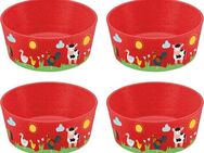 KOZIOL Kinderschale CONNECT BOWL FARM, Kunststoff, (Set, 4-tlg), 100% recycelbar,100% made in Germany CO² neutral produziert, 400 ml