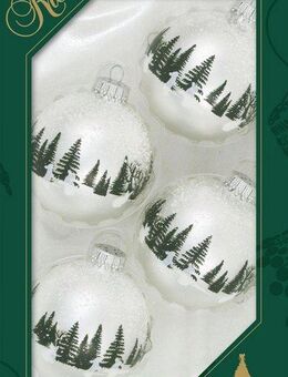 Krebs Glas Lauscha Weihnachtsbaumkugel Kaninchen (4 St)