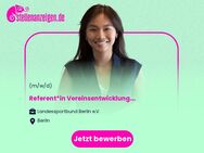 Referent*in Vereinsentwicklung (m/w/d) - Berlin