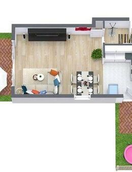 2 Zimmer Gartenwohnung, teilmöbliert, für 3 Jahre zu mieten. - München