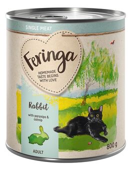 Feringa Single Meat Menü 12 x 800 g - Kaninchen mit Pastinake & Katzenminze
