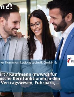 Betriebswirt / Kaufmann (m/w/d) für kaufmännische Kernfunktionen in den Bereichen Vertragswesen, Fuhrpark, Projekte und Digitalisierung - Karlsruhe