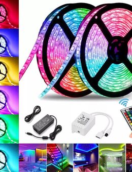 LED STRIP LICHT STREIFEN 5M BAND LEISTE RGB LIGHT Wasserdicht NEU - Berlin Neukölln