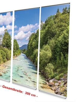 Bestattungsbedarf: L-Banner Display-Set "Fluss Isar" - 300 x 200 cm - hochwertige Dekoration für Bestattung, Trauerhalle, Bestatter - Wilhelmshaven Zentrum