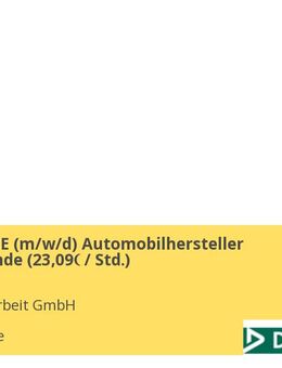 Fahrer Kl. CE (m/w/d) Automobilhersteller Werksgelände (23,09€ / Std.) - Karlsruhe