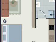 Wohnen mit Komfort: Sanierte 1-Zi.-Whg. in Hagen für Einzelpersonen jeden Alters (Whg11-206) - Hagen (Stadt der FernUniversität)