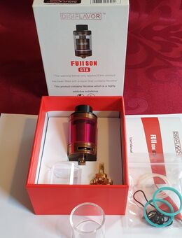Digiflavor fujison GTA Kupfer gebraucht. FP. 25€. Leider muss ich meine private Sammlung verkleinern🫣🤔🙂. Selbstwickler,RTA, Verdampfer, Tank für E-Zigarette, Akkuträger, Mod Box. - Bühl