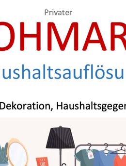 Moderne, hochwertige Haushaltsauflösung, Wohnungsauflösung, Hausflohmarkt, - Ostrach
