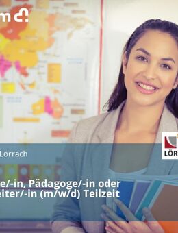 Psychologe/-in, Pädagoge/-in oder Sozialarbeiter/-in (m/w/d) Teilzeit - Lörrach
