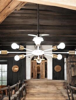Tatum Lights Kronleuchter Deckenlampe / 78x78 cm // B Ware - Bamberg