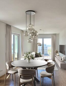 Wohnen am Quartiersplatz: lichtdurchflutete 3-Zimmer-Wohnung mit Eck-Loggia - Mannheim