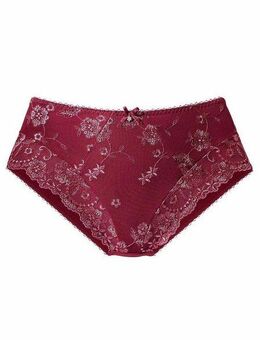 LASCANA Slip Wanda in abdeckender Schnittform und Stickerei Spitze