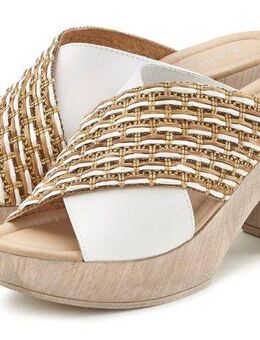 LASCANA Pantolette Mule, Sandale, offener Schuh mit Blockabsatz