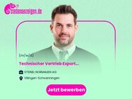 Technischer Vertrieb Export (m/w/d) - Villingen-Schwenningen