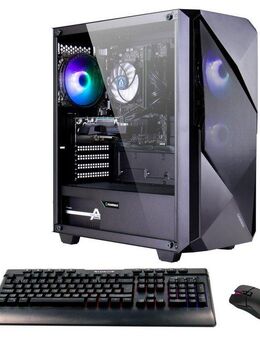 GAMEMAX Striker 7388 Gaming-PC (AMD Ryzen 5 5500, GeForce RTX 4060, 32 GB RAM, 1000 GB SSD, Luftkühlung, Windows 11)