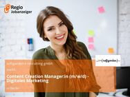 Content Creation Manager:in (m/w/d) - Digitales Marketing - Berlin