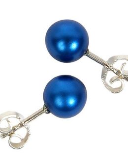 DeMarie Paar Ohrstecker eloxiertes Aluminium blau