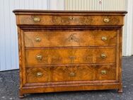 Stilvolle Biedermeier Kommode Nussbaum furniert um 1840 Wohnfertig - Mainhausen