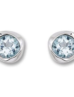 ONE ELEMENT Paar Ohrhänger Blau Topas Ohrringe Ohrstecker aus 925 Silber, ein Hauch von Luxus für den Alltag