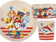 KOZIOL Kindergeschirr-Set CONNECT PAW PATROL (3-tlg), 1 Personen, Kunststoff, Co² neutral produziert, Made in Germany, 3 Teile, für 1 Person