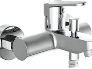 Schütte Wannenarmatur Futura Mischbatterie Badewanne, Wasserhahn Bad, Wannenarmatur in Chrom