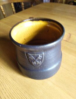Bierkrug Keramik Goderbauer, schwarz - braun - Regensburg