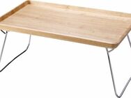 Continenta Tablett, Holz, (1-tlg), Handarbeit, mit ausklappbaren Füßen