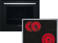 SIEMENS Elektro-Herd-Set EQ110KA3B, mit Teleskopauszug nachrüstbar, Großflächengrill
