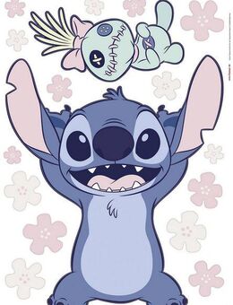 Komar Wandtattoo Disney Lilo and Stitch Lifesize (1 St), Künstler: Disney, 50 x 70 cm (Breite x Höhe) - Kinderzimmer, Wandsticker