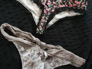 Slip Höschen String Tanga Unterhose Unterwäsche Spitze Blümchen Samt - Germersheim