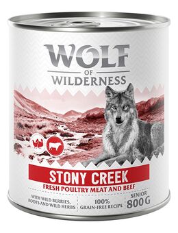 Wolf of Wilderness Senior - mit viel frischem Geflügel 6 x 800 g - Stony Creek - Geflügel mit Rind