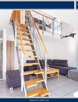 Maisonette-Wohnung mit Dachterrasse am Südhang | 71m² Wfl. + 10m² Nutzfläche | Doppelcarport - Halle (Westfalen)