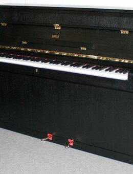 Klavier Rippen 109 schwarz satiniert, Baujahr 1967, 5 Jahre Garantie - Egestorf