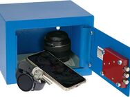 HMF Safe Tresor klein mit Schlüssel Möbeltresor blau - Rödermark Zentrum