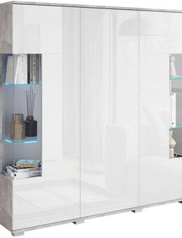 INOSIGN Highboard Kenia (1 St), Modernes Highboard, mit Glastüren, Breite 135 cm