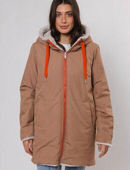 Rino & Pelle Parka mit kontrastfarbenen Details