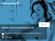 Medien- und Pressereferent (m/w/d) - Hannover