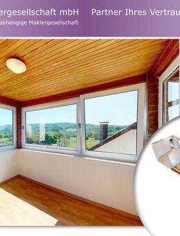 RÜCKZUGSORT MIT AUSSICHT - 3-Zimmer Wohnung mit Wintergarten in ruhiger Lage - Bad Soden-Salmünster