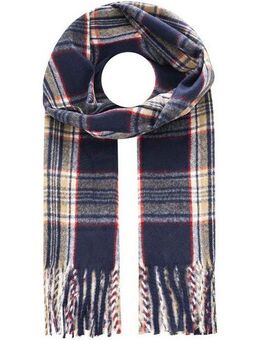 Zwillingsherz Schal "Kariert", mit Karo-Muster und Fransenabschlüssen