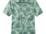 John Devin Hawaiihemd Regular fit Kurzarm, Freizeithemd mit Palmenprint aus reiner Baumwolle