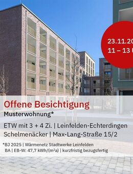 3-Zimmer-Wohnung in Leinfelden-Echterdingen »Schelmenäcker Haus 3« - Leinfelden-Echterdingen
