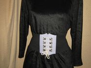 NEU * Edel * ausgefallen * Long * Lang * Samt * Rollkragen * Pullover "jean aussi" Gr. 40- 42, 44/ M- L * schwarz * Gothic * - Riedlingen