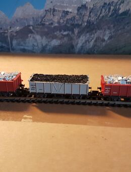Spur N, VSMSN Club-Set 2002: Historische SBB Hochbordwagen L7 beladen - Bern